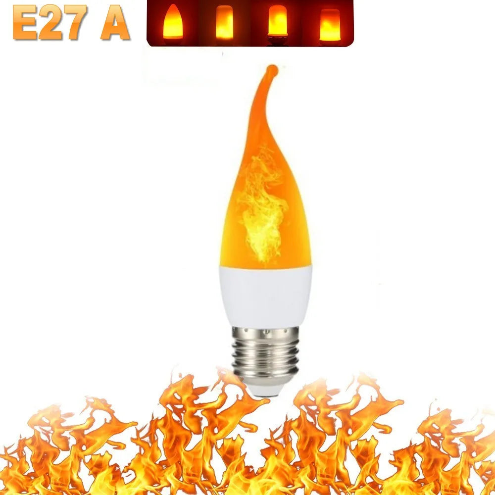 FlameGlow – LED Party Lamp with 4 Flame Modes