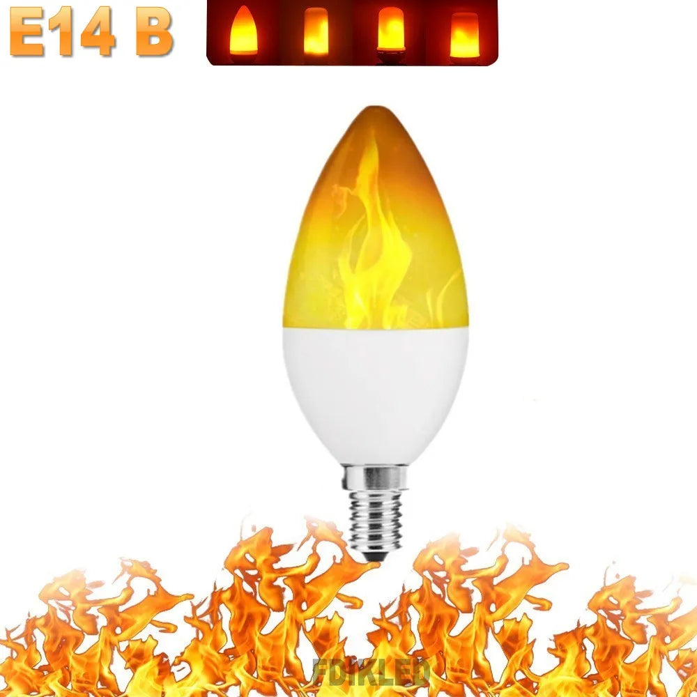 FlameGlow – LED Party Lamp with 4 Flame Modes