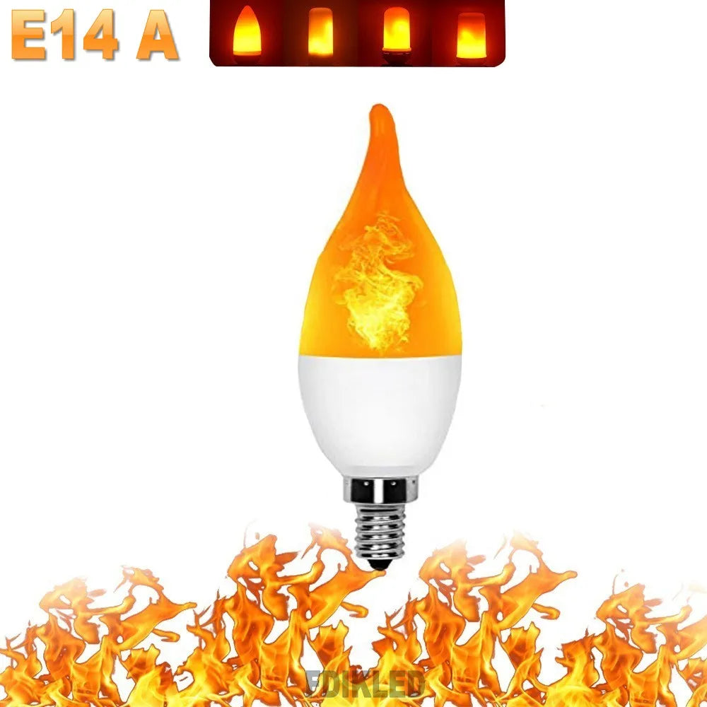 FlameGlow – LED Party Lamp with 4 Flame Modes