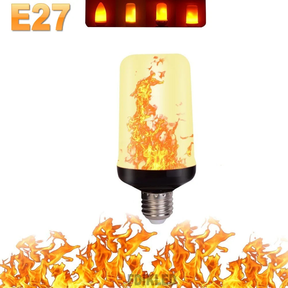FlameGlow – LED Party Lamp with 4 Flame Modes
