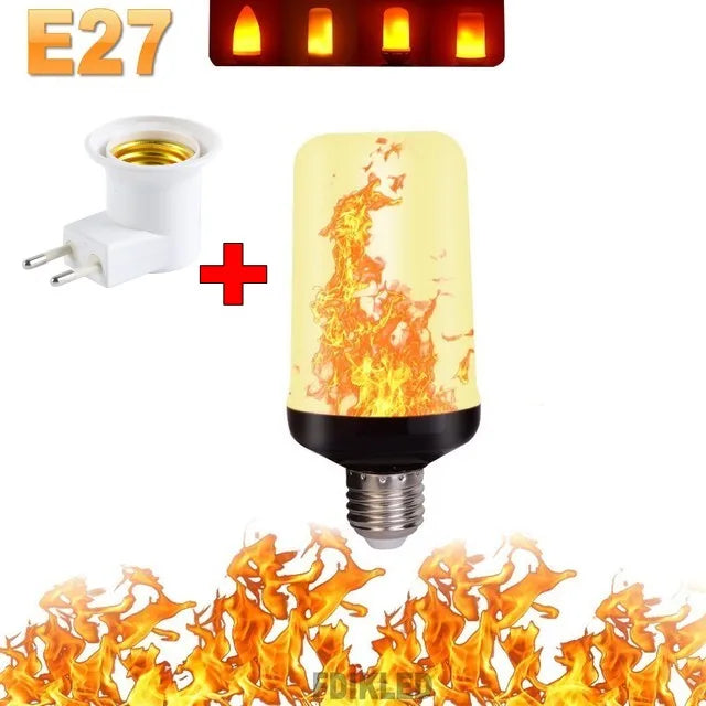 FlameGlow – LED Party Lamp with 4 Flame Modes
