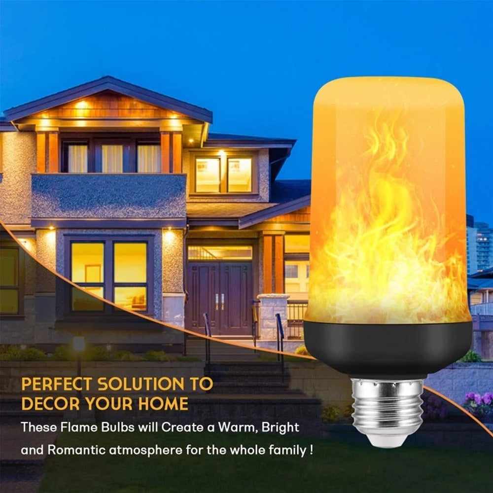 FlameGlow – LED Party Lamp with 4 Flame Modes