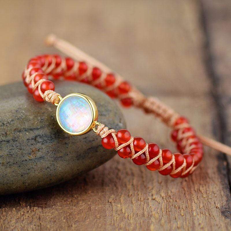 Aurielle – Amethyst Opal Yoga Bracelet for Harmony