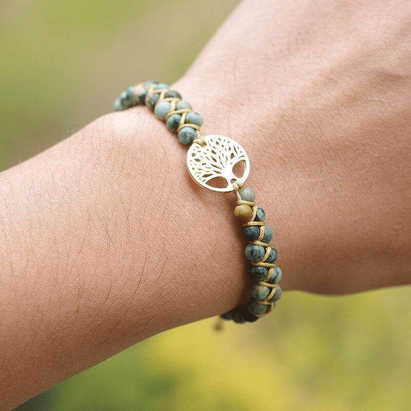 Auralyn - Spiritual Tree of Life Bracelet with Jasper