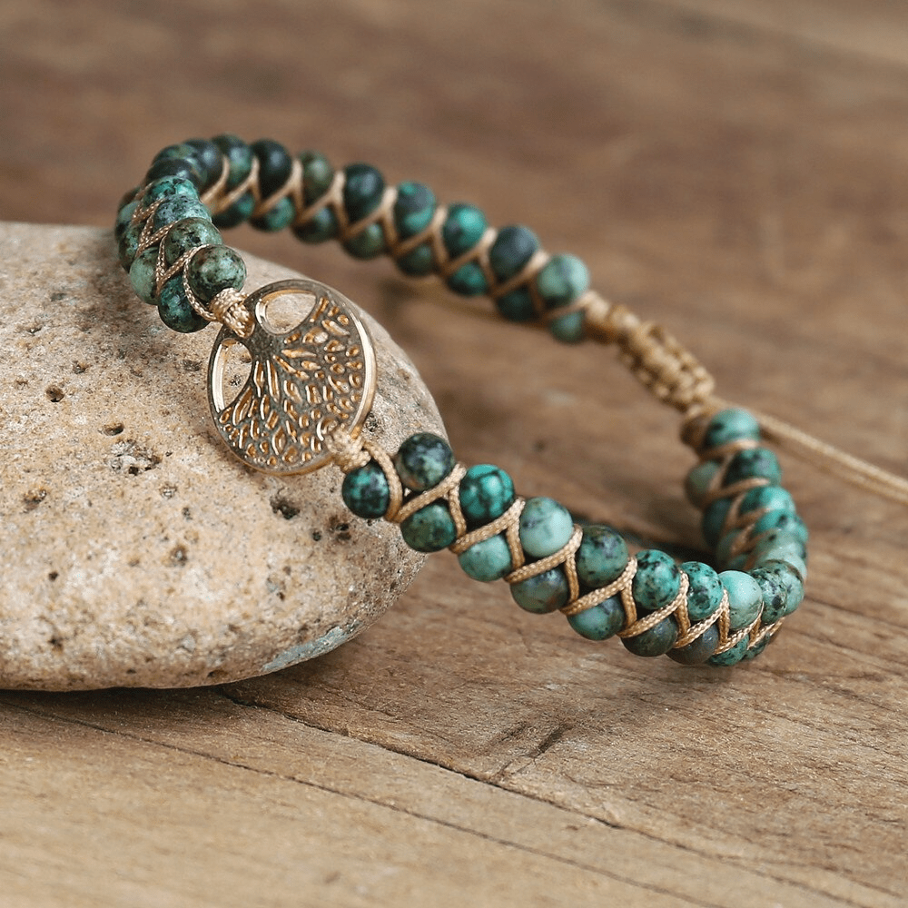 Auralyn - Spiritual Tree of Life Bracelet with Jasper