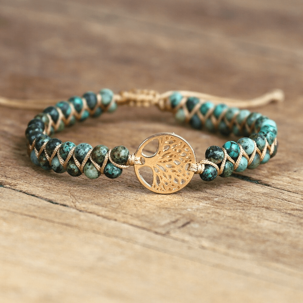 Auralyn - Spiritual Tree of Life Bracelet with Jasper