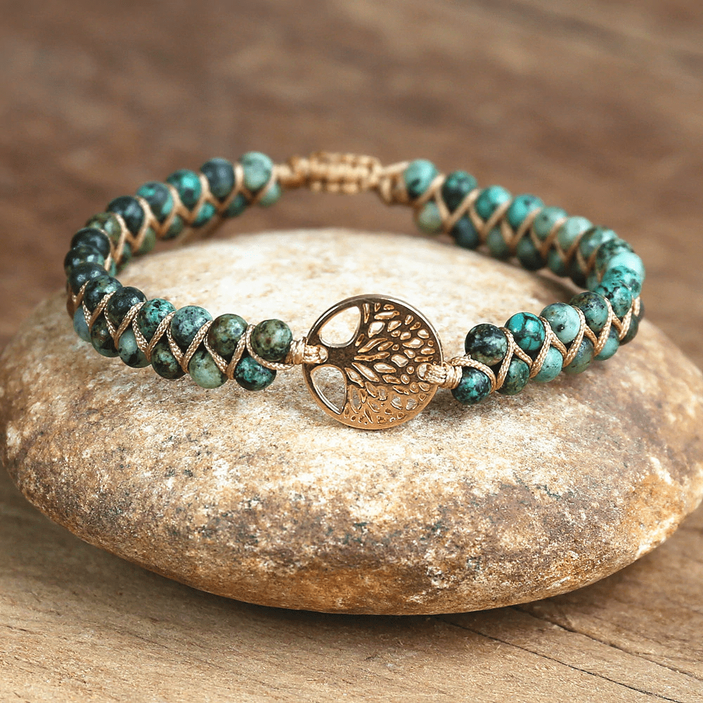 Auralyn - Spiritual Tree of Life Bracelet with Jasper