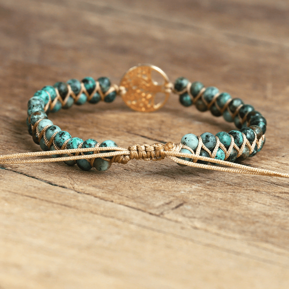 Auralyn - Spiritual Tree of Life Bracelet with Jasper