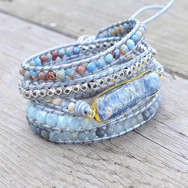 Aurina – Enchanting Blue Topaz Bracelet