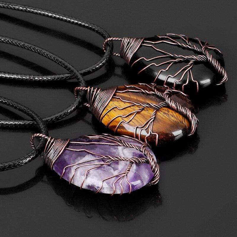Eryna - Elegant Black Obsidian Pendant Necklace