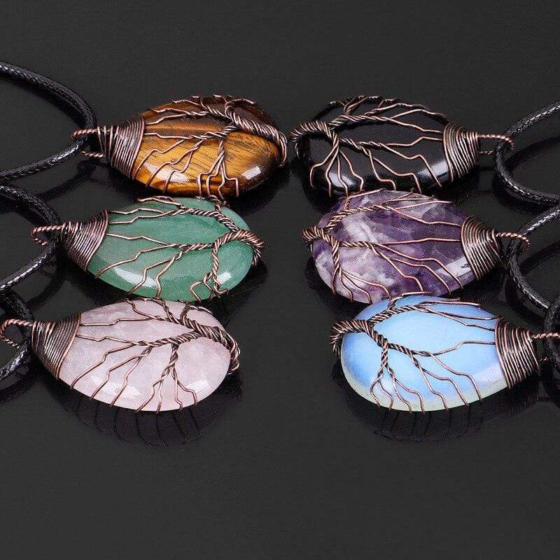 Elisia - Elegant Opal Drop Pendant Necklace