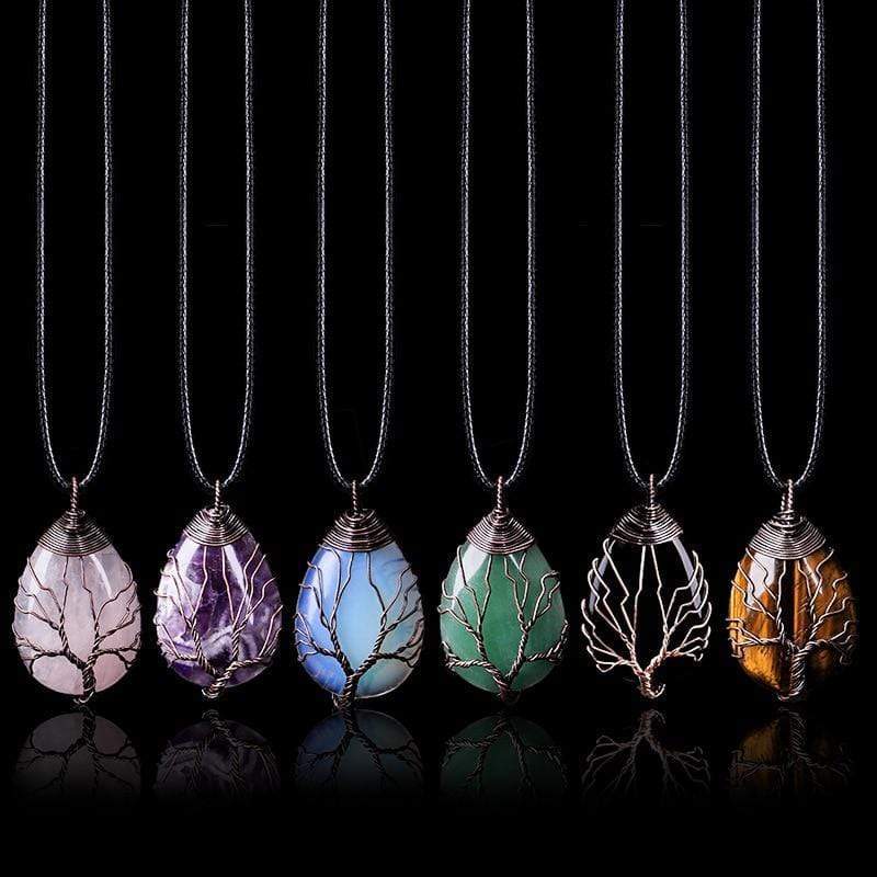 Elisia - Elegant Opal Drop Pendant Necklace