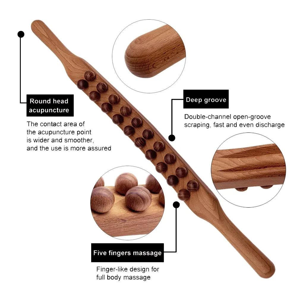 TheraWood - Luxe Gua Sha Massagestok
