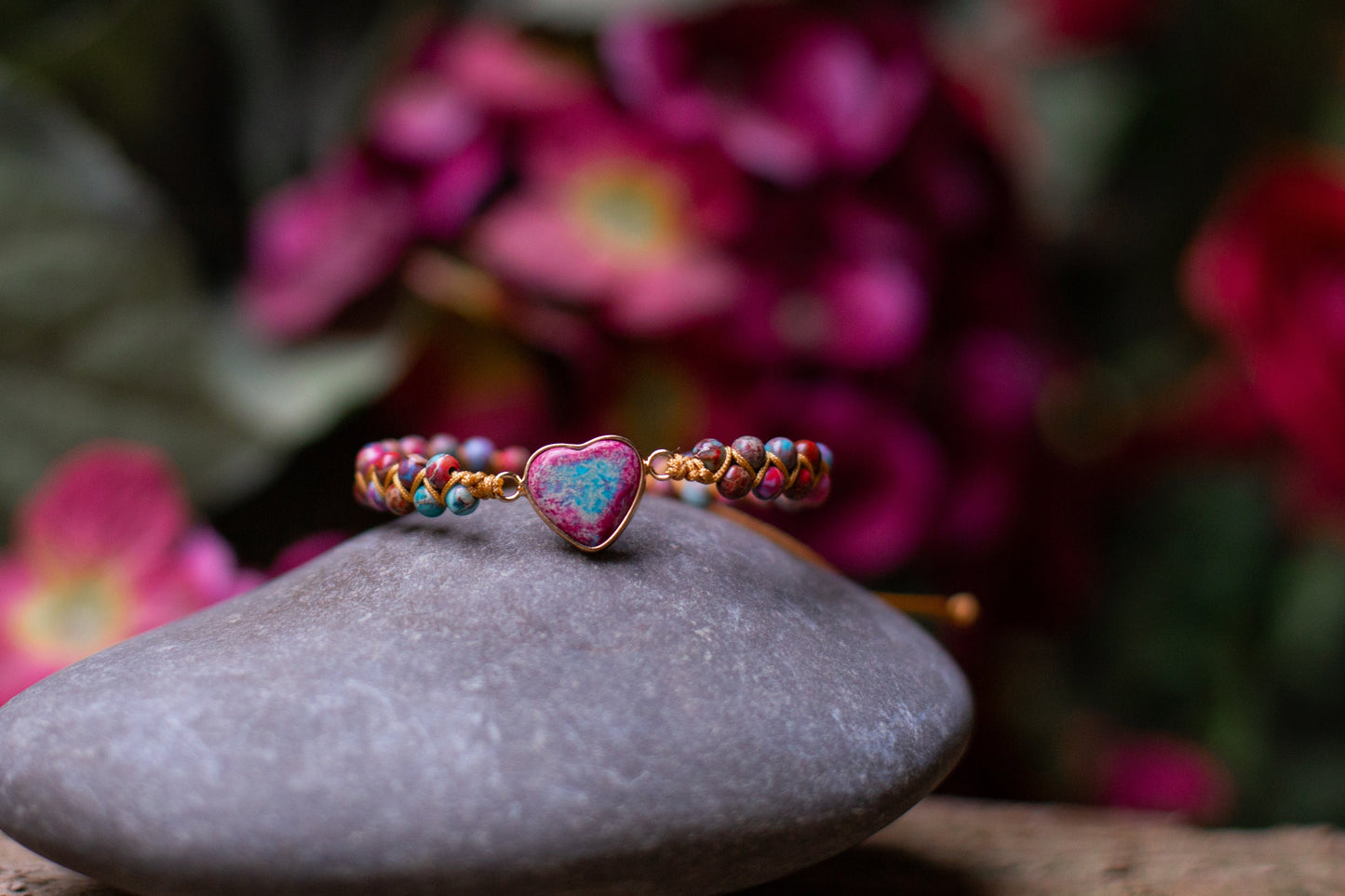 Amélie LoveStone Bracelet - Elegant Jasper Accessory
