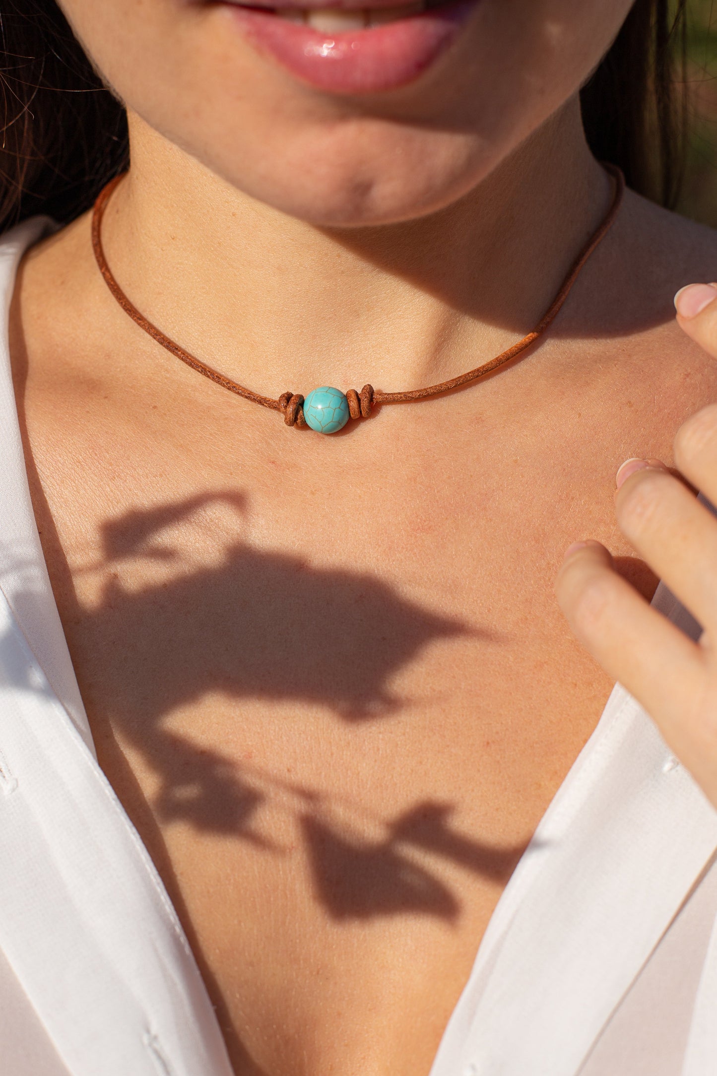 Calista Halskette – Eleganter Türkis-Choker