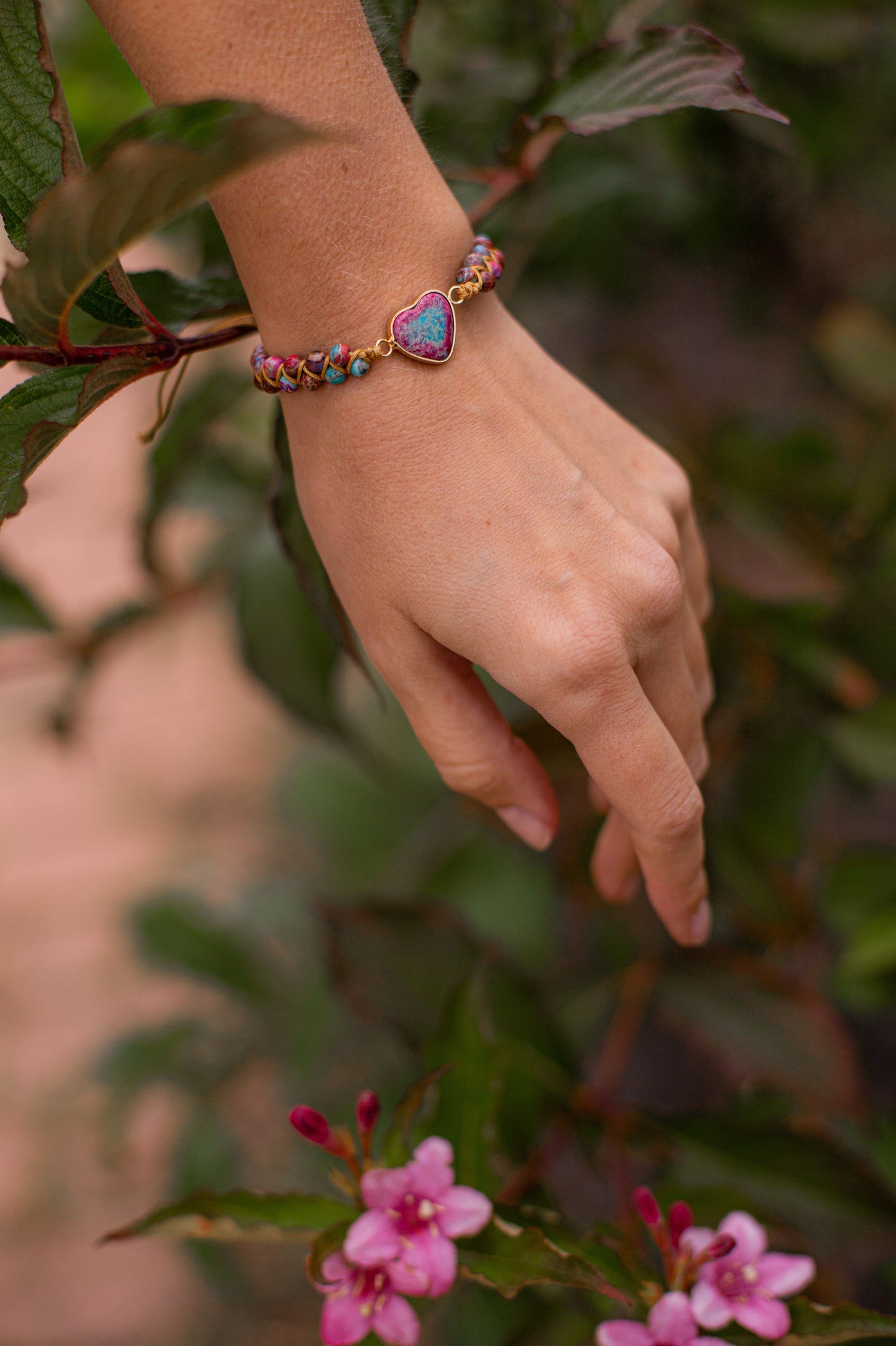 Amélie LoveStone Bracelet - Elegant Jasper Accessory