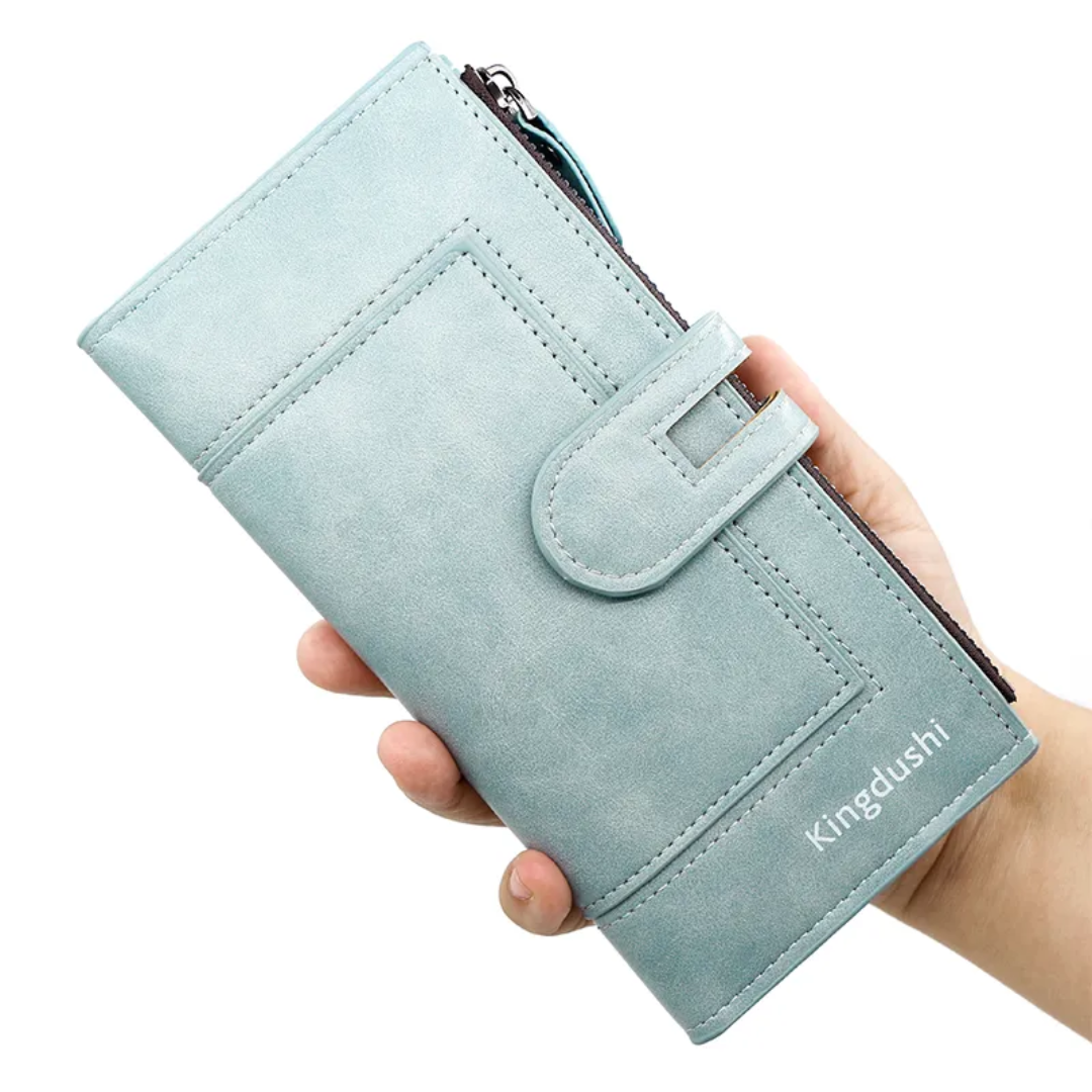 ElegantLeather - Long Leather Wallet for Ladies