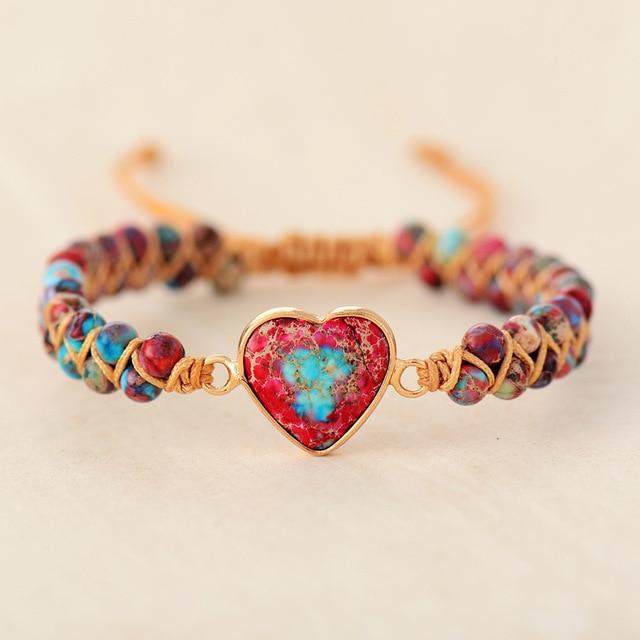 Amélie LoveStone Bracelet - Elegant Jasper Accessory