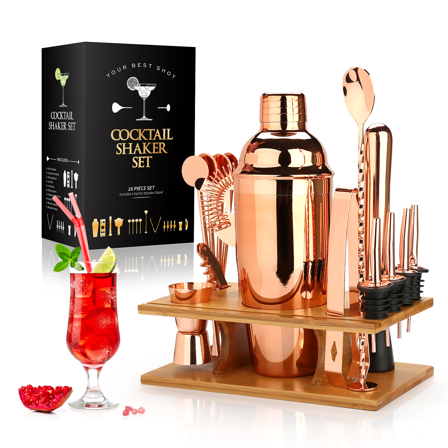 Mixology Master Set - Luxury Cocktail Tools for Home
