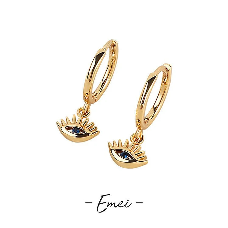 Chic Gold/Silver Earrings with Enchanting Evil Eye - Noa Collection