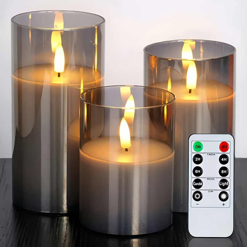 FlameFree LED Candle Set – Stylish Ambient Lighting for Indoor and Outdoor Use