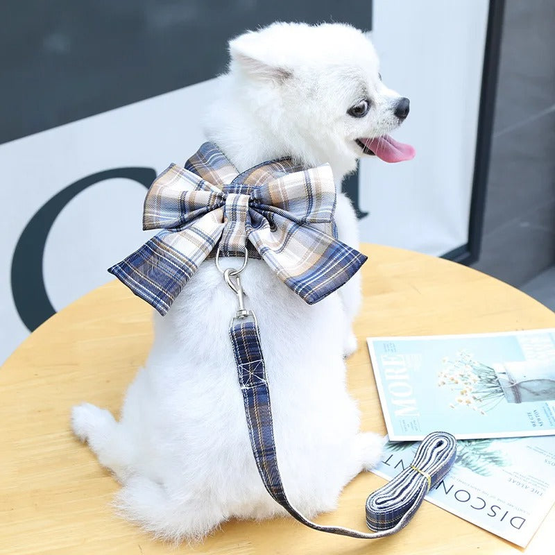 Aurélien Harnais – Stylish Dog Harness with Bow