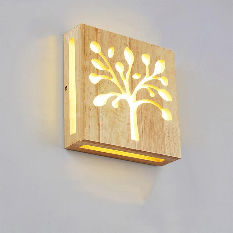 NatureShine – Atmospheric Wooden LED Wall Lamp