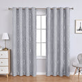 FloralElegance Curtains - Luxury Chenille Floral Pattern Drapery