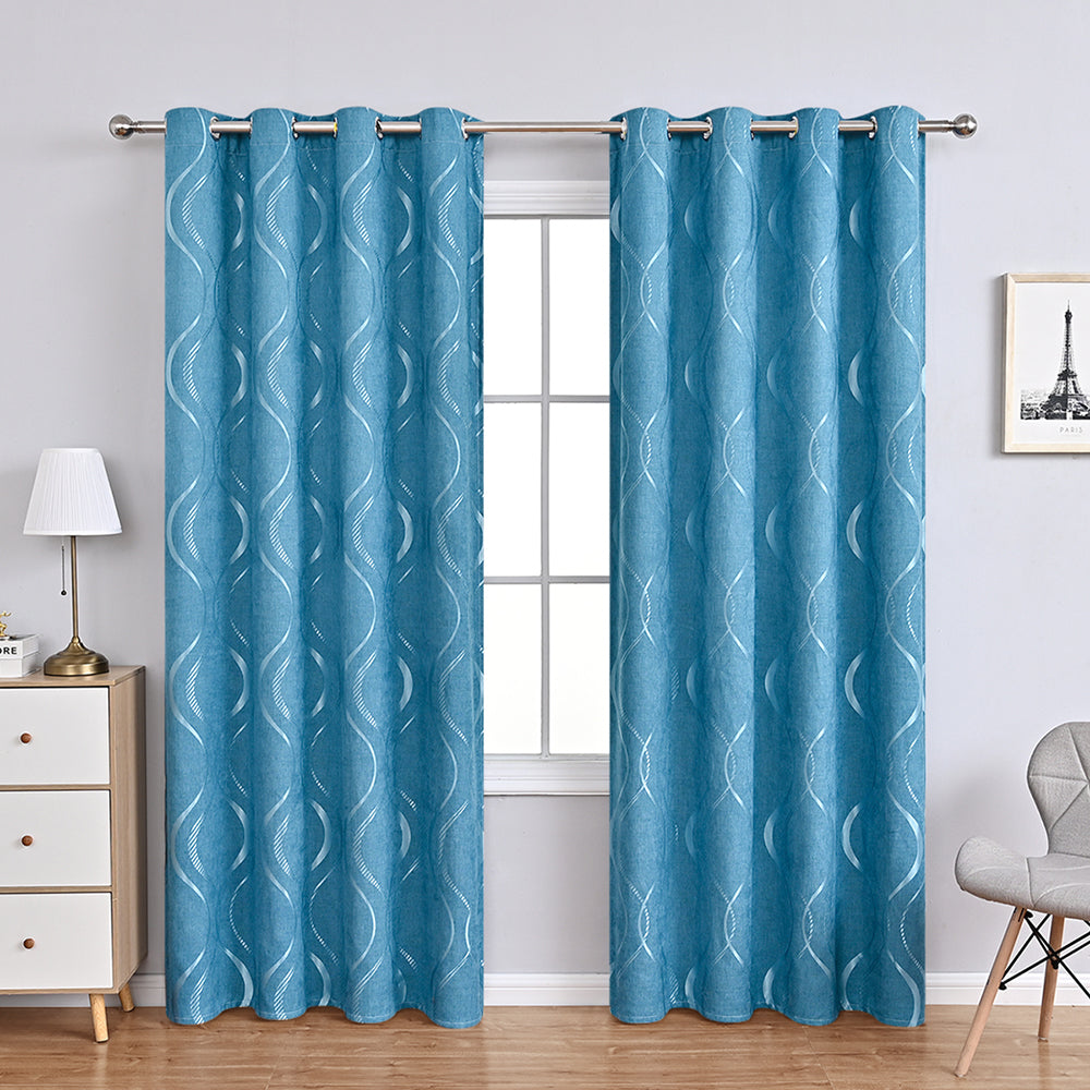 FloralElegance Curtains - Luxury Chenille Floral Pattern Drapery