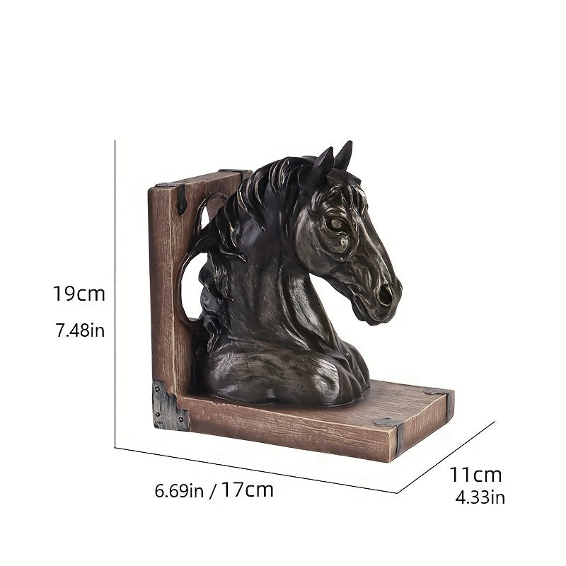 Equestrian Elegance - Horse Head Bookends for Interior
