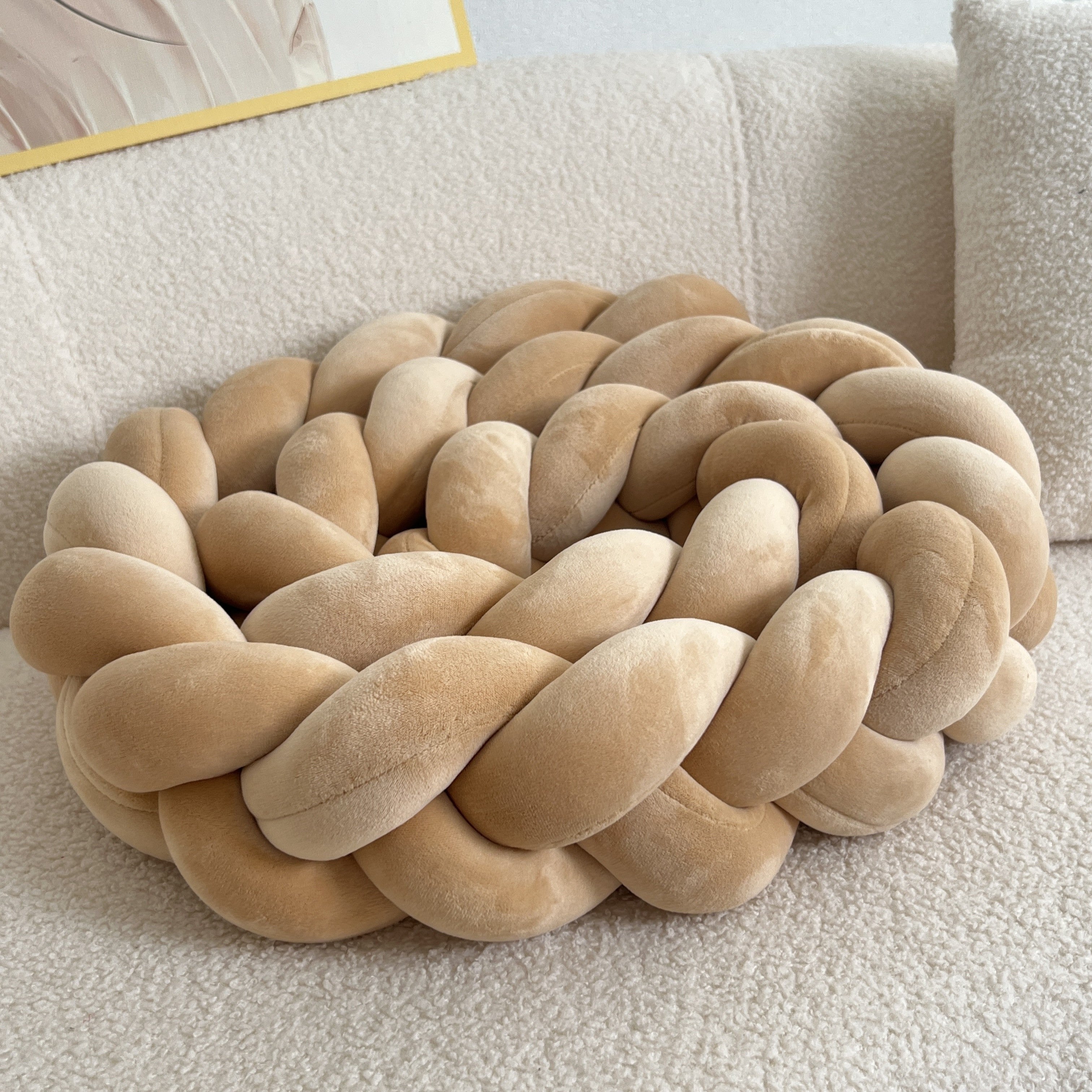 WaveCushion - Modern Washable Floor Cushion with Geometry