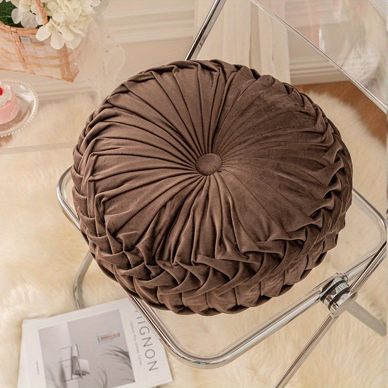 Velvet Pumpkin Cushion - Luxury Plush Cushion for Comfort
