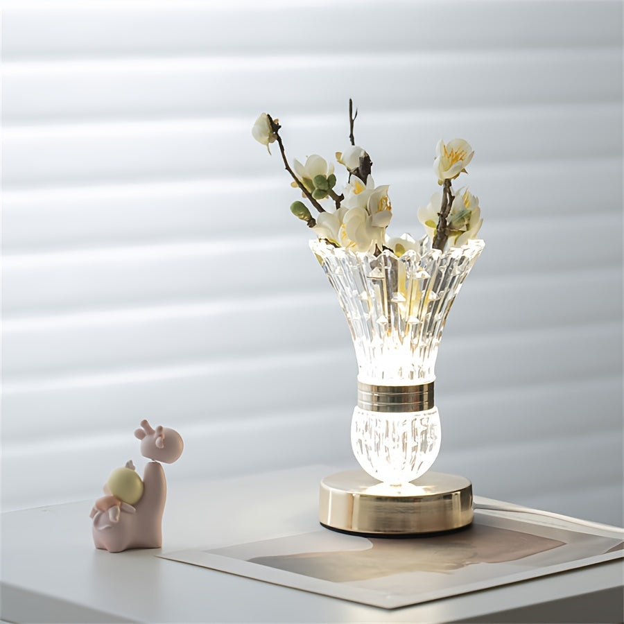 VaseLicht - LED Crystal Table Lamp with Dimmable Ambiance