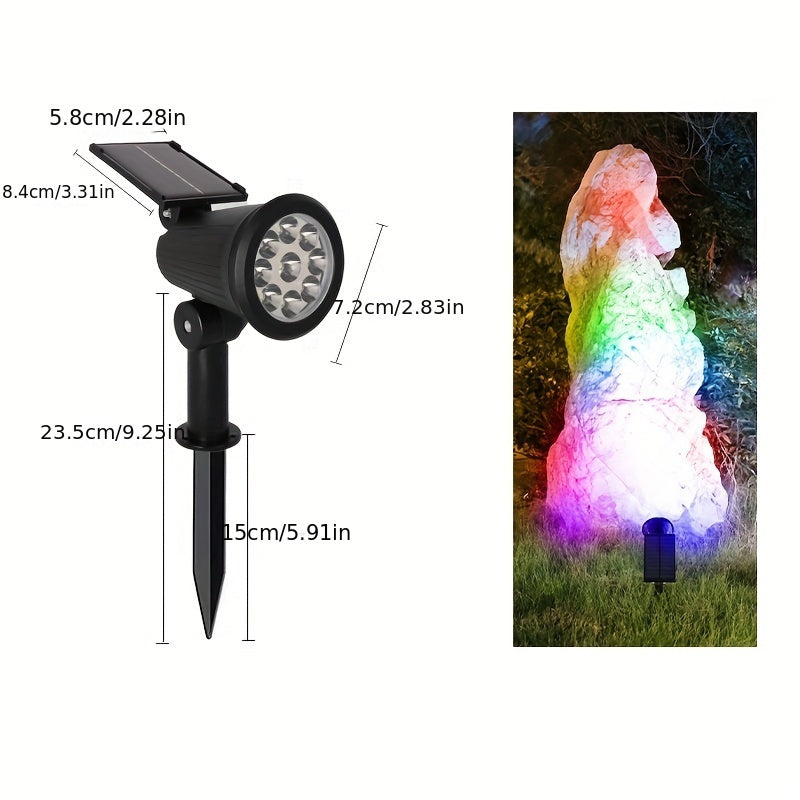 SolarLuxe Spotlight - Sustainable 9LED Garden Lighting