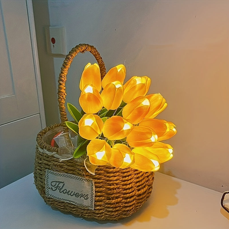 LumiBloom – 10x Tulip LED Table Lamp Bouquet