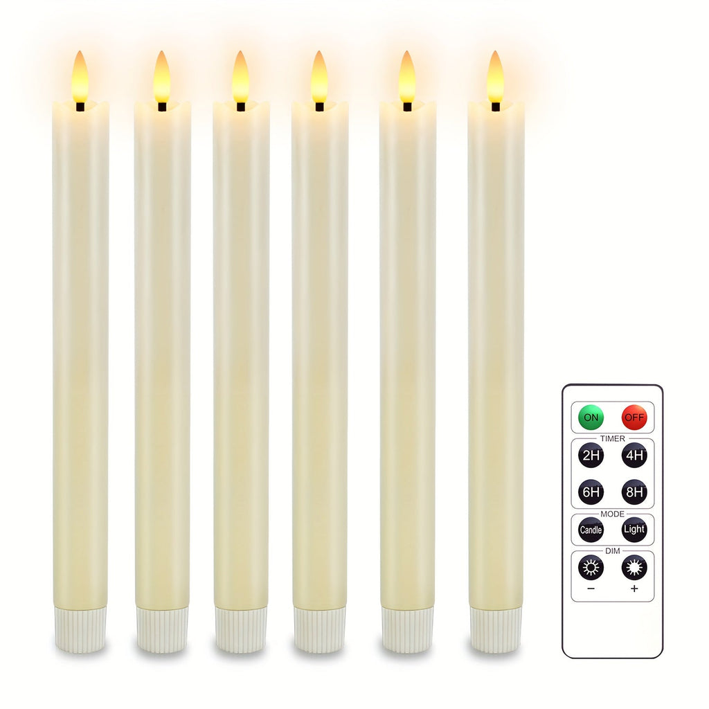 Eebuss Flameless Taper Candles – Realistic LED Effect