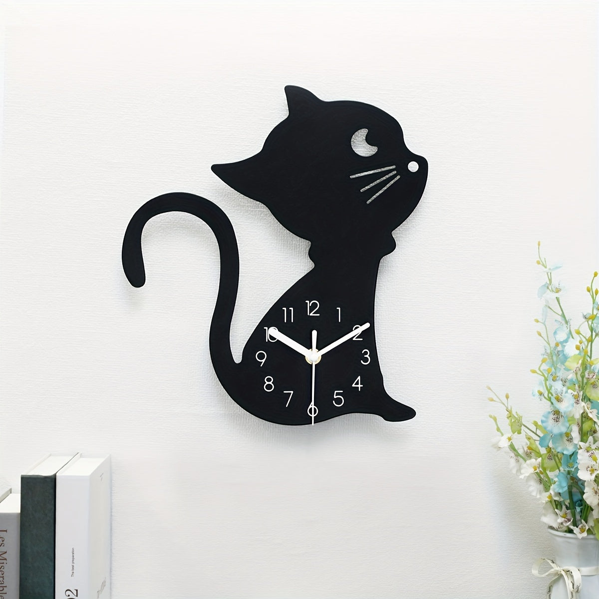 ModernPaws – Unique Cat Wall Clock for Interior