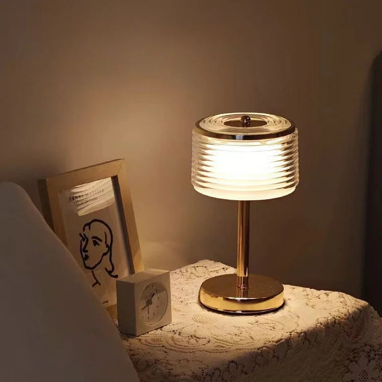 Wireless Rechargeable LumiNook Table Lamp - Create Ambiance and Style with this Luxury Table Lamp