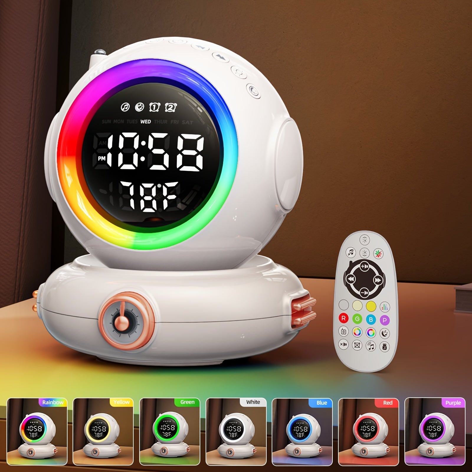 LunaRise - Wake-up Light with Bluetooth Speaker and FM Radio