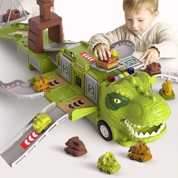 DinoRoar Truck - Foldable Dinosaur Adventure Wagon