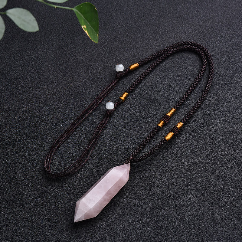 Amethyst Healing Crystal Necklace - Lyra Collection