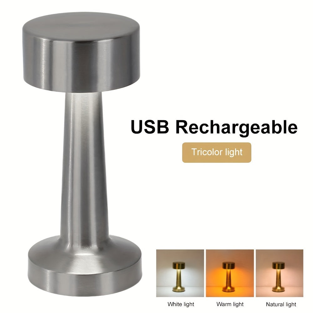 LuxeGlow – Cordless Touch Table Lamp with 3 Colors