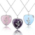 Elegant Heart-Shaped Rose Quartz Necklace - Amara Collection
