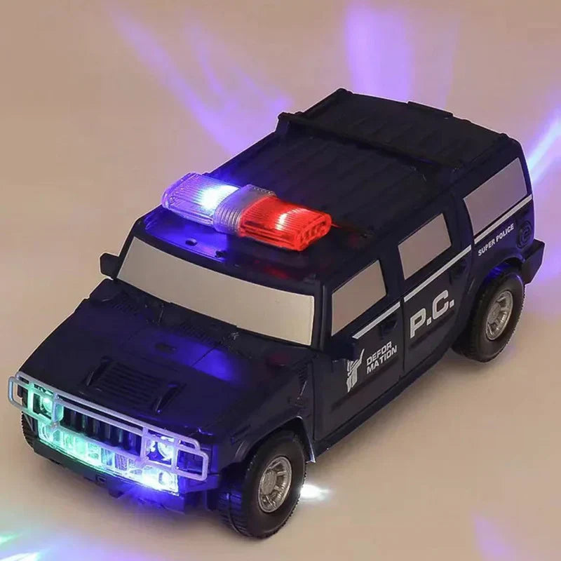 RoboPolice Toy - Transformable Police Car and Robot for Kids