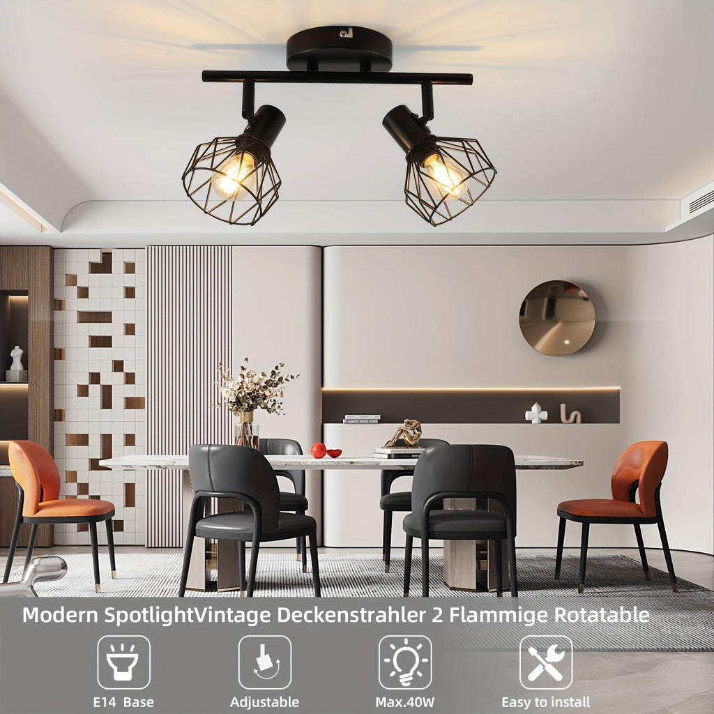 SpotFlex Light – Adjustable LED Ceiling Light with 2 Spheres