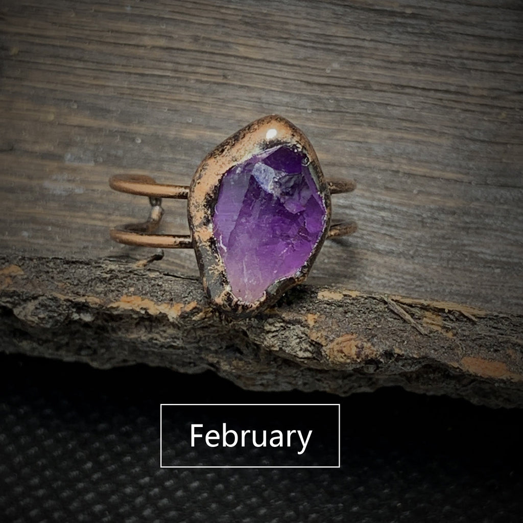 Elegant Natural Birthstones Ring - Selina