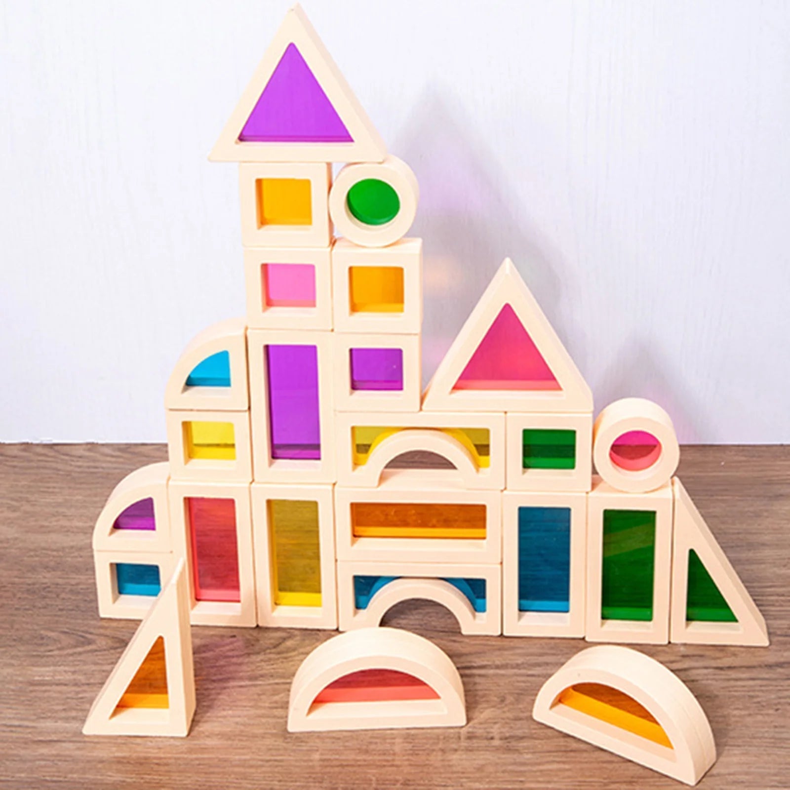 CreativeBlocks – Colorful Wooden Play Stones for Children