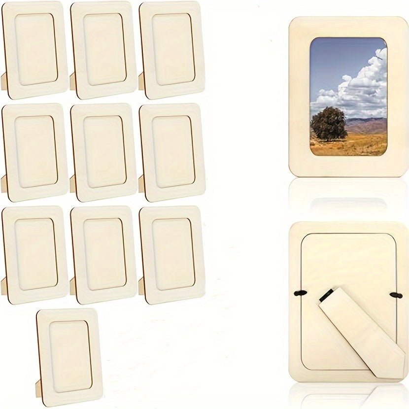 CreativeFrame – Set of 10 DIY Wooden Photo Frames