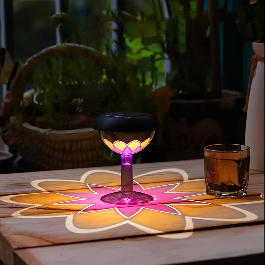 SolarBloom Light – Solar Table Lamp with Flower Glow
