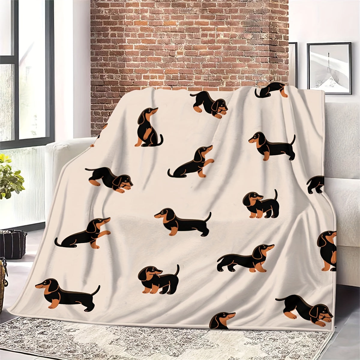 Dachshund Cozy - Soft Flannel Pet Blanket